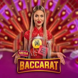 Mega Baccarat logo – Live Casino by Pragmatic Play at Fatbet Casino