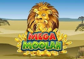Mega Moolah slot online game logo by Games Global on fatbetcasinos-es.com